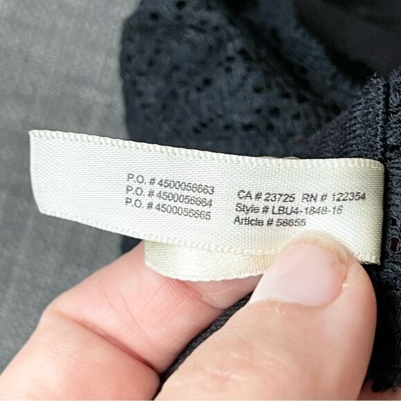 Aritzia Wilfred Sheer Lace Bracelet Women’s size XS Black - Picture 6 of 6